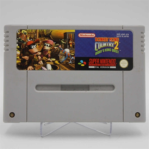 Donkey Kong Country 2 Diddy's Kong Quest - SNES - Cartridge - (SCN) (B Grade) (Genbrug)